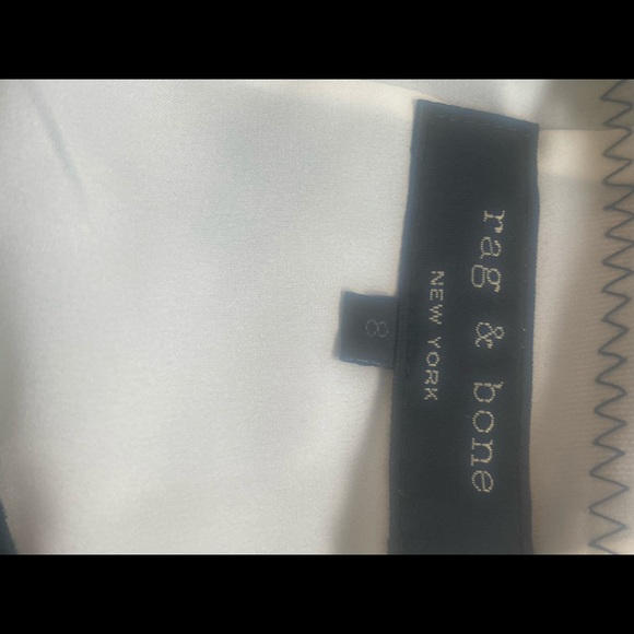 RAG & BONE Suede Skirt with Gold Zippers. Size 8 - Picture 3 of 8